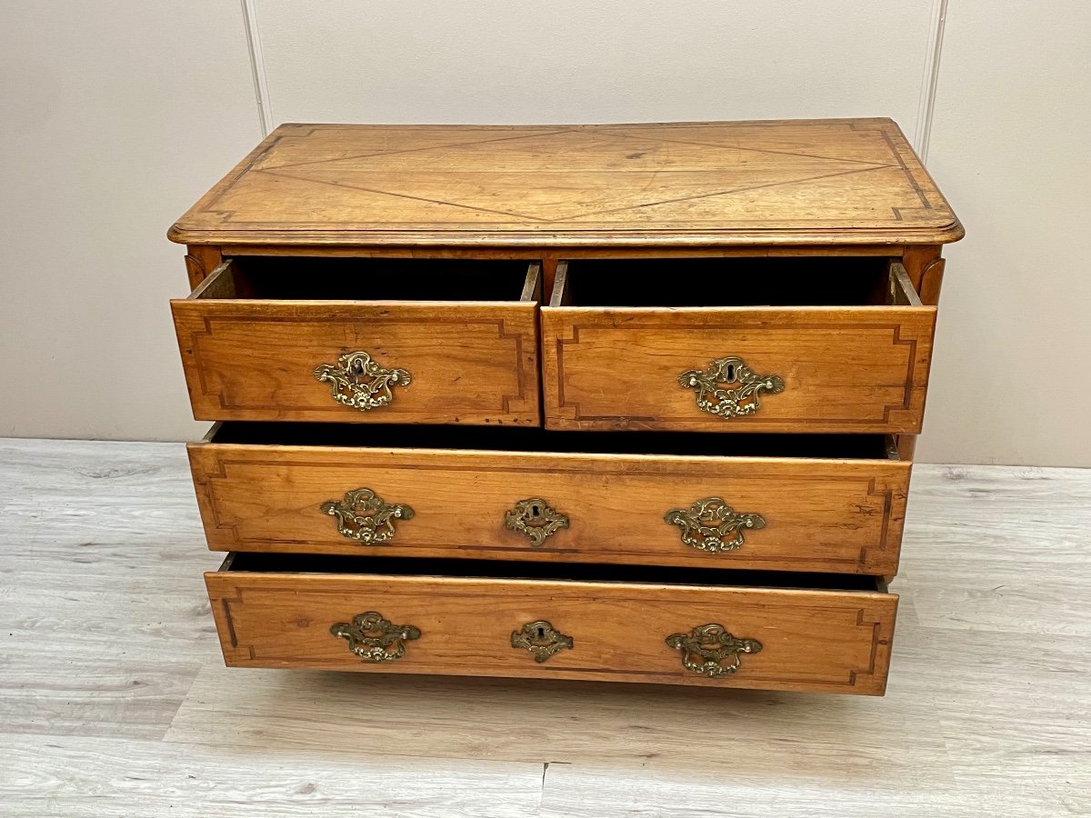 Louis XVI Period Cherrywood Chest Of Drawers-photo-3