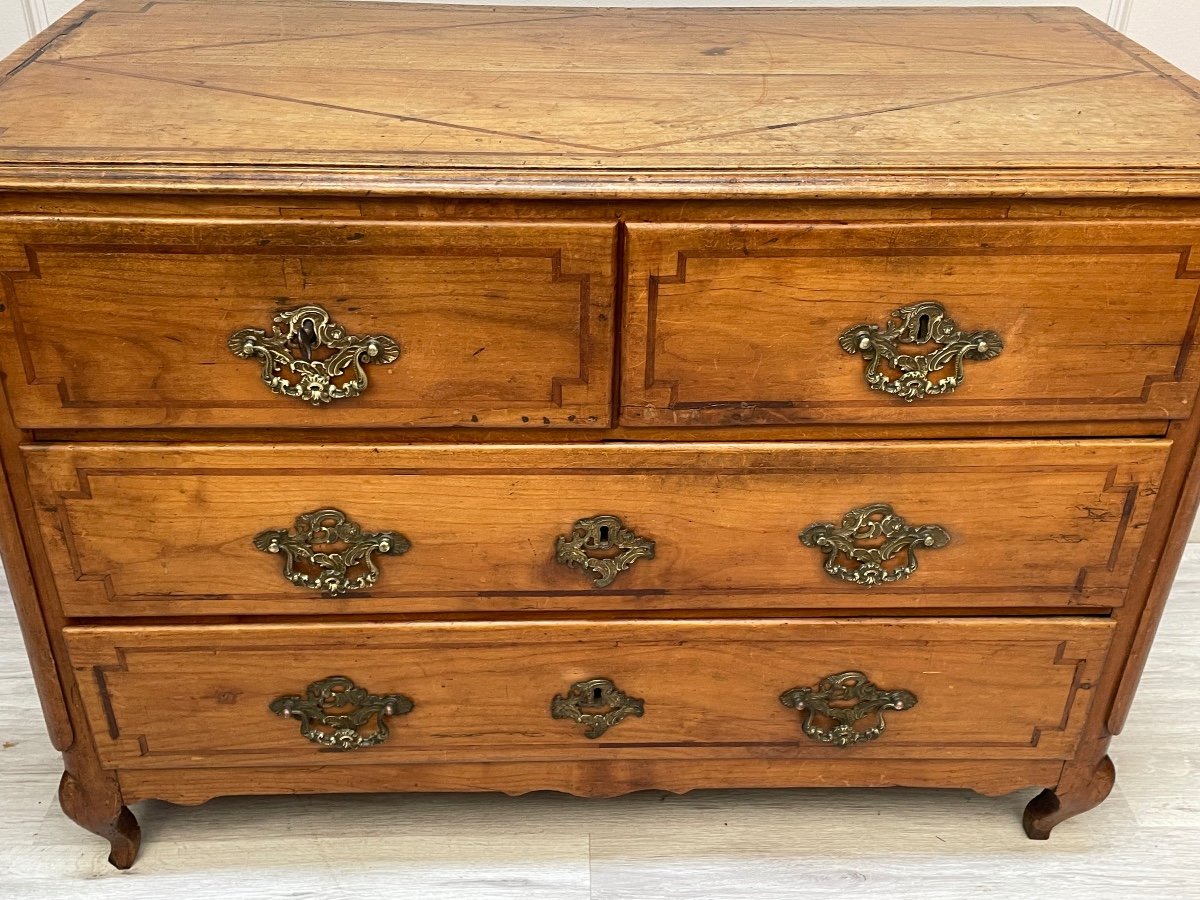 Louis XVI Period Cherrywood Chest Of Drawers-photo-2