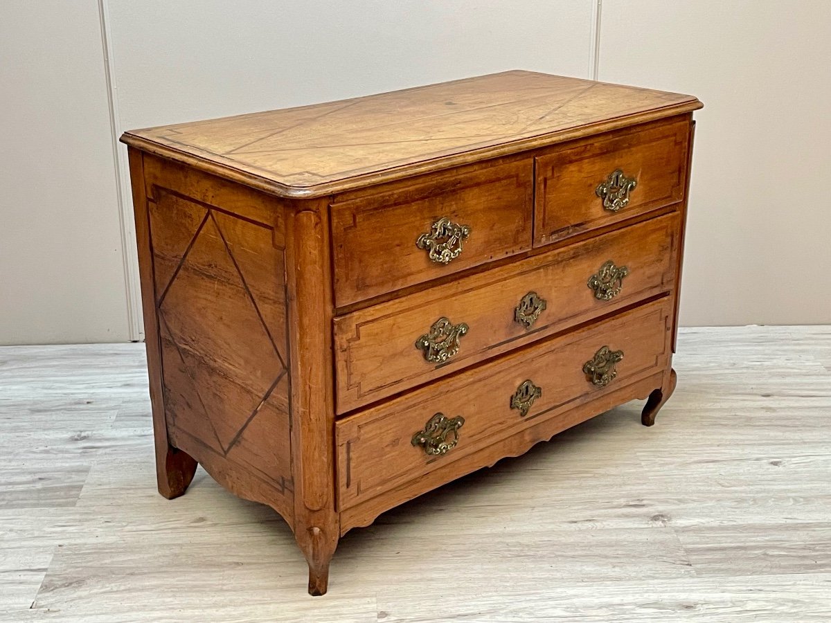 Louis XVI Period Cherrywood Chest Of Drawers-photo-3