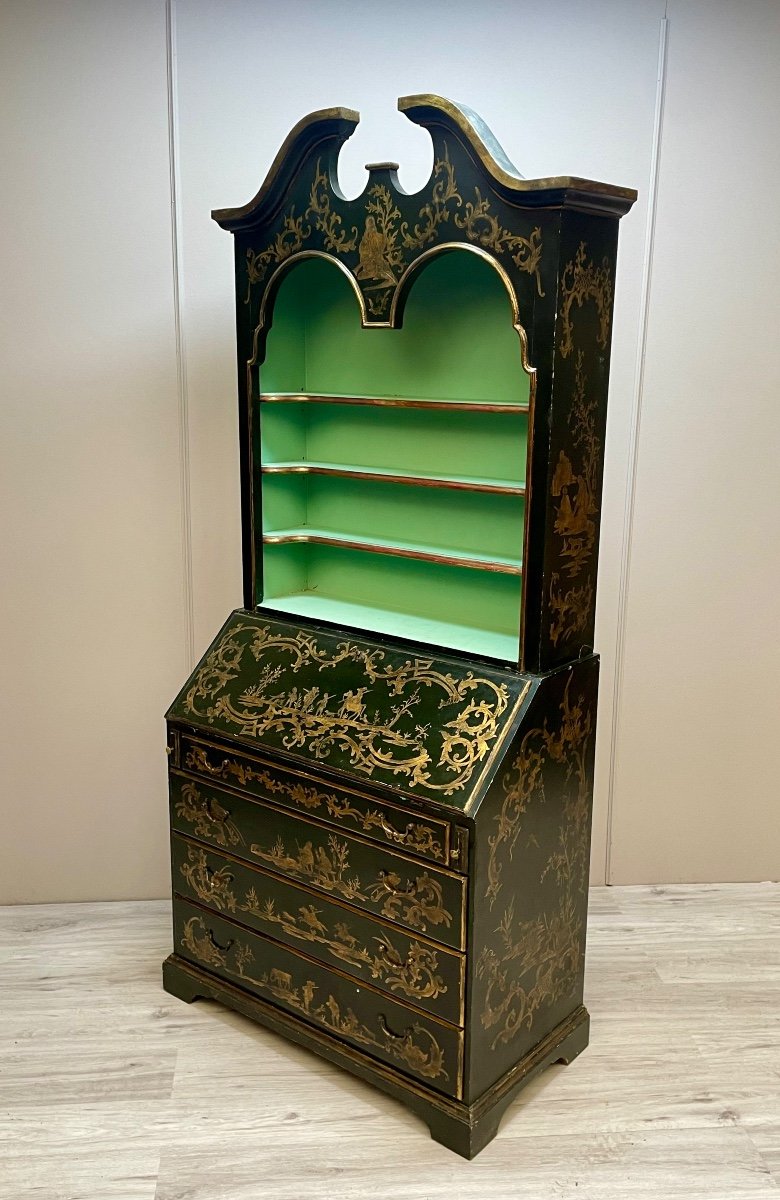 Louis XIV Style Lacquer Scriban Desk-photo-2