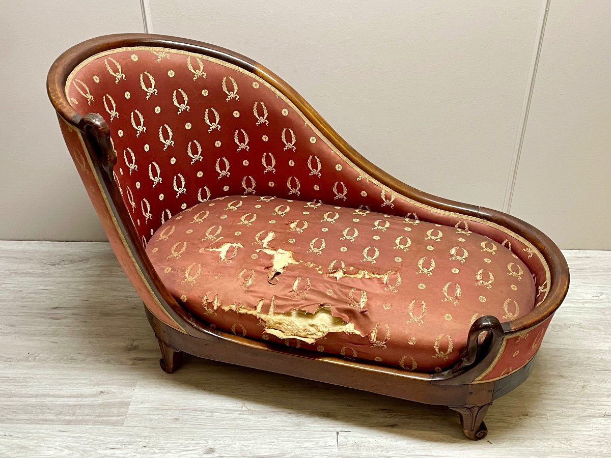 méridienne en acajou d’époque empire -photo-3