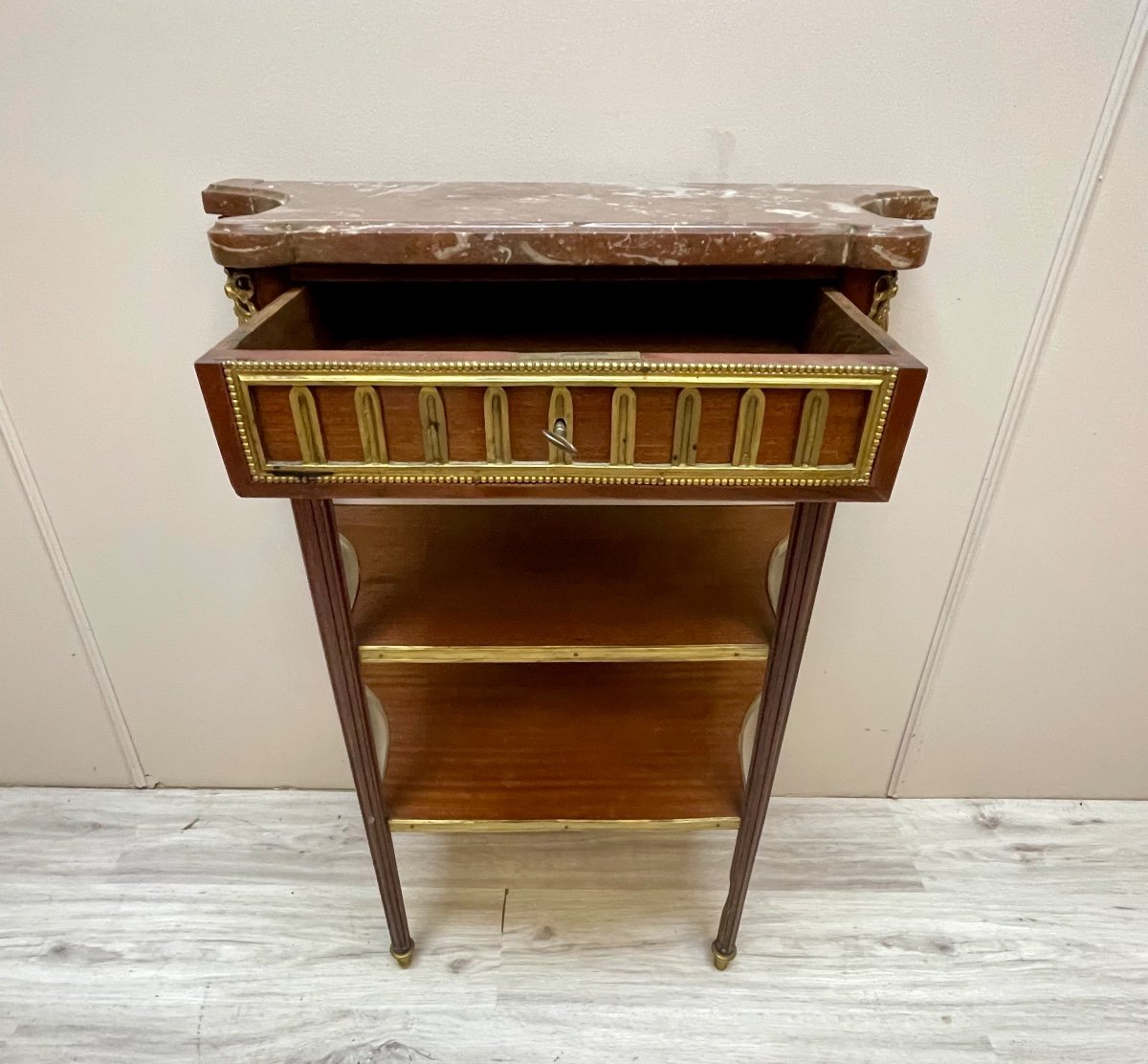 Desserte Console En Acajou D’époque Louis XVI -photo-7