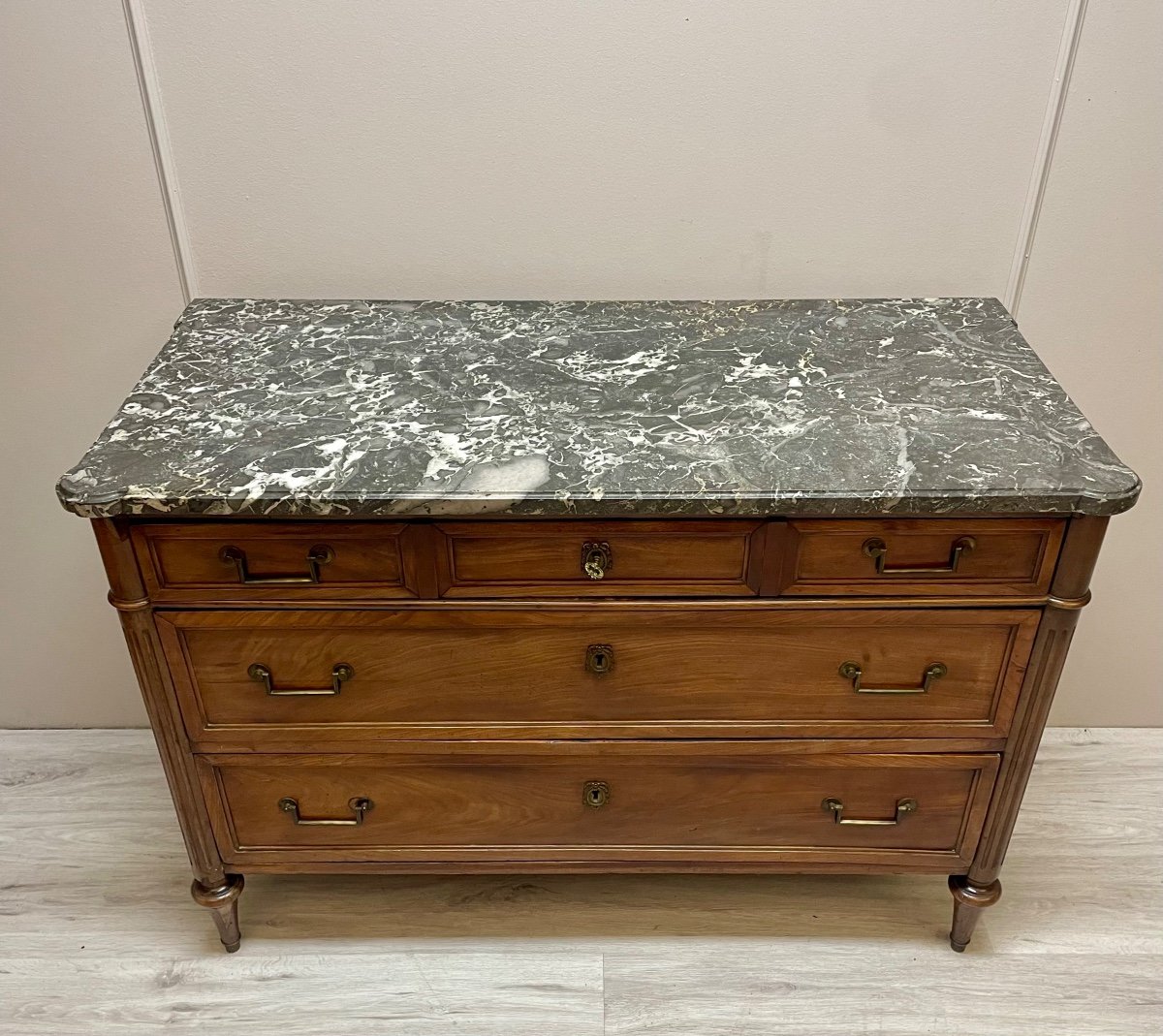 Commode D’époque Louis XVI En Acajou -photo-2