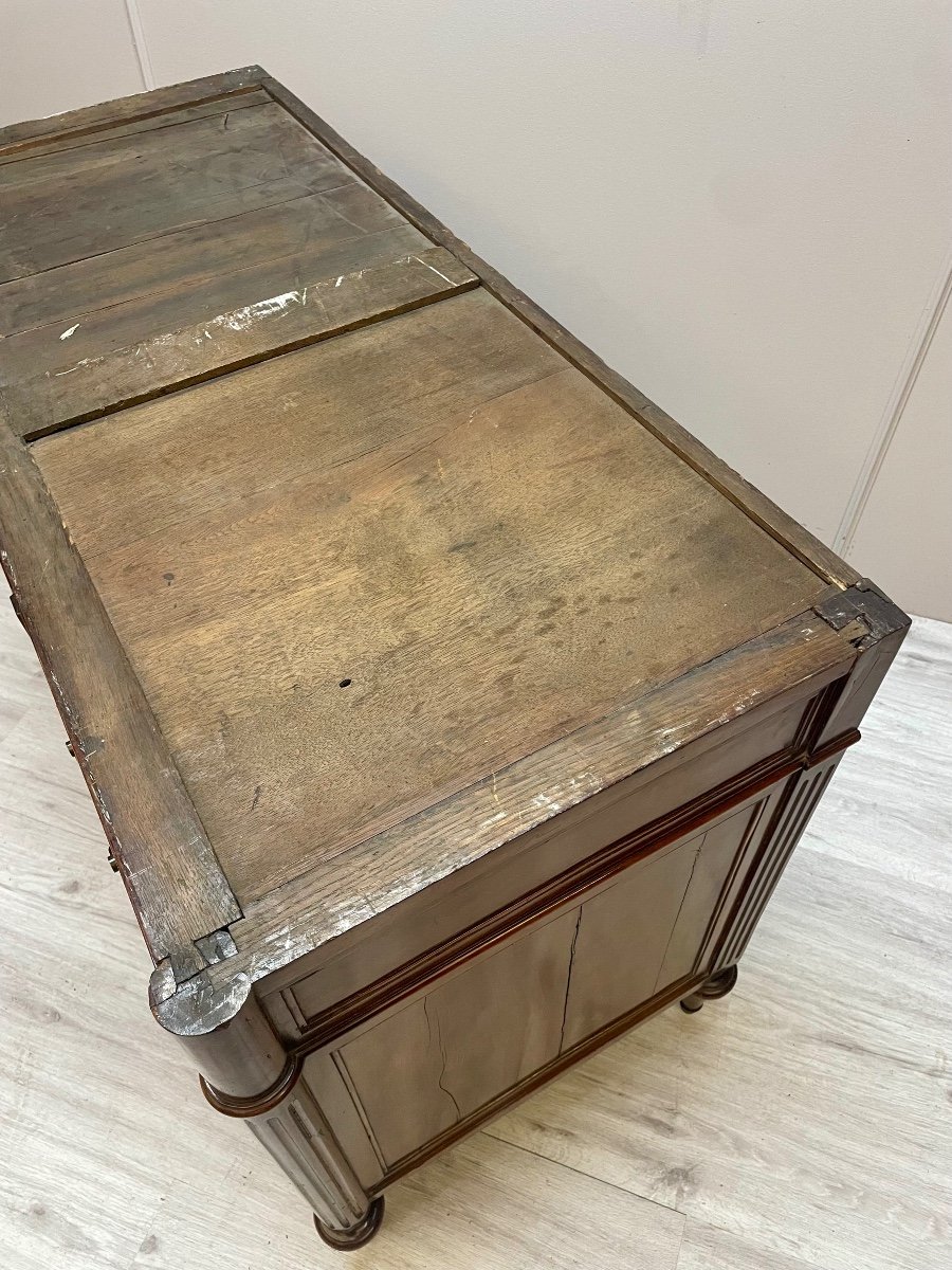 Commode D’époque Louis XVI En Acajou -photo-6