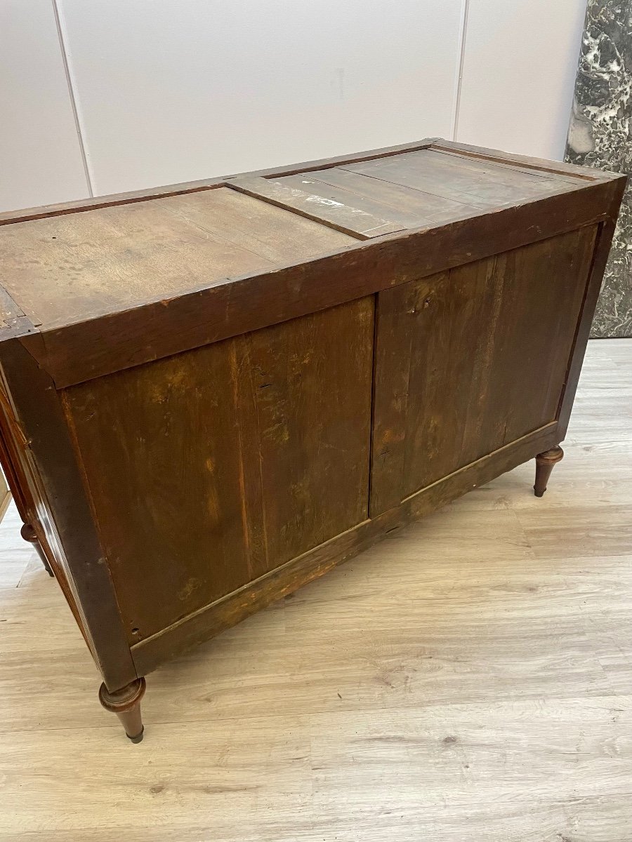 Commode D’époque Louis XVI En Acajou -photo-7
