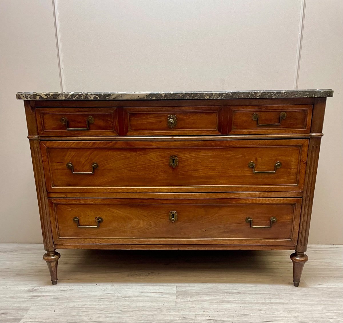 Louis XVI Period Commode In Mahogany 