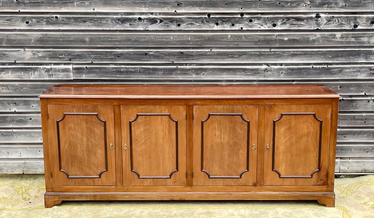 Directoire Style Cherry Wood Sideboard -photo-3