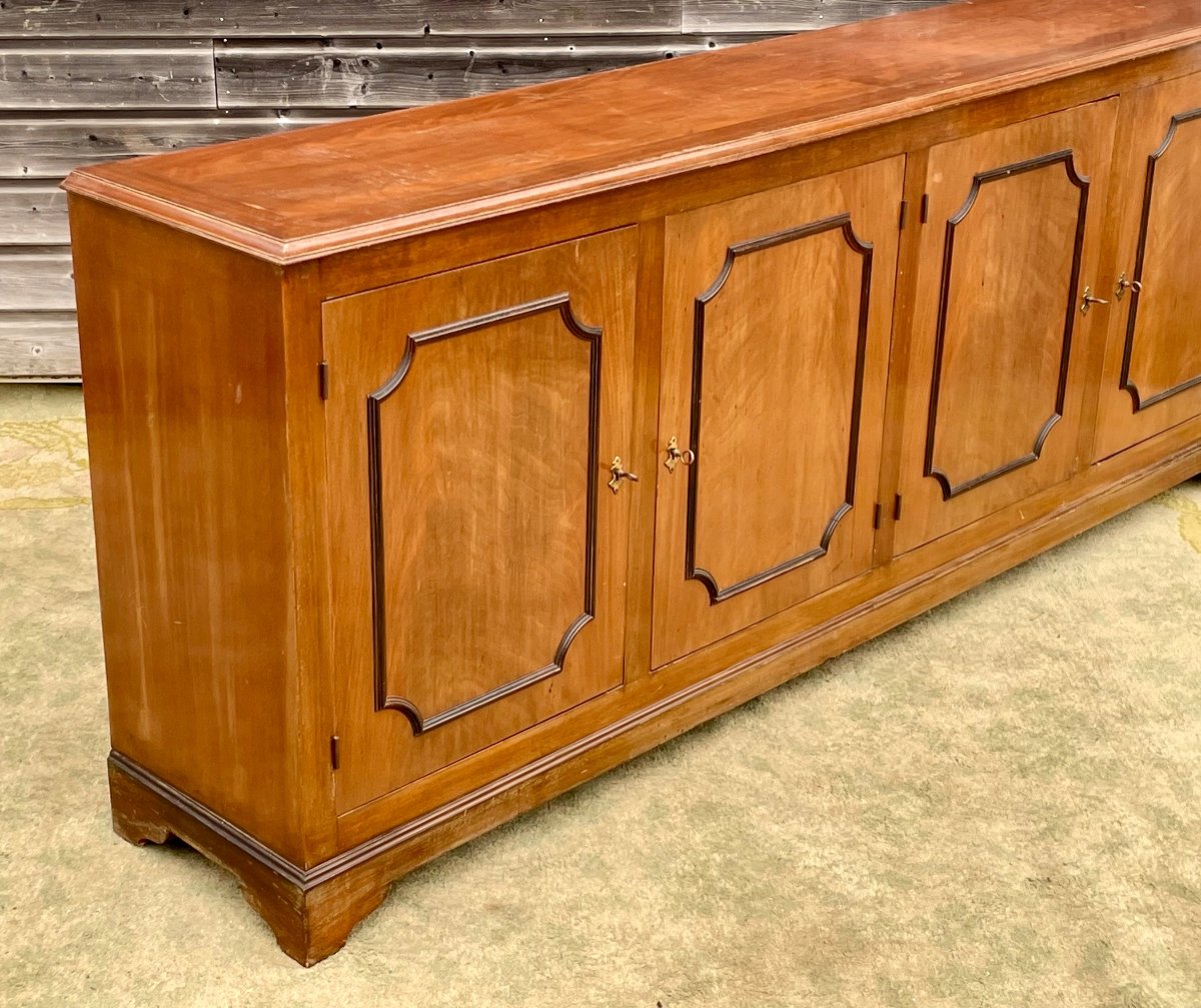 Directoire Style Cherry Wood Sideboard -photo-4