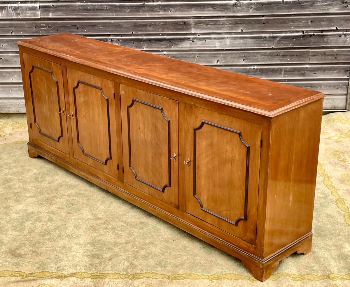 Directoire Style Cherry Wood Sideboard -photo-1