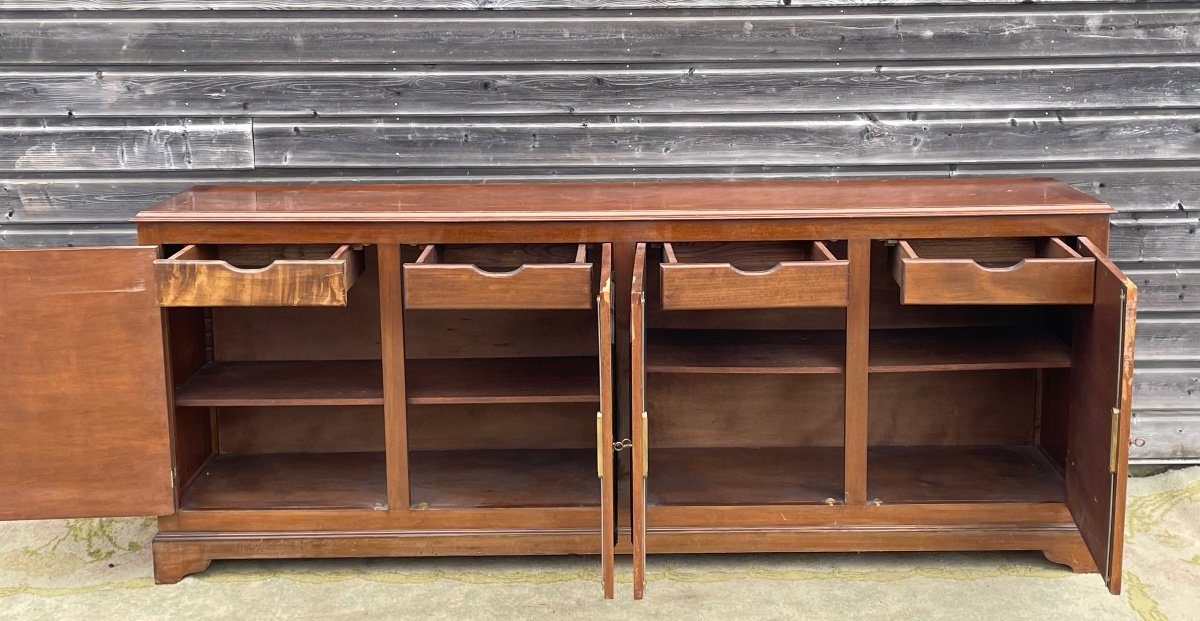 Directoire Style Cherry Wood Sideboard -photo-3