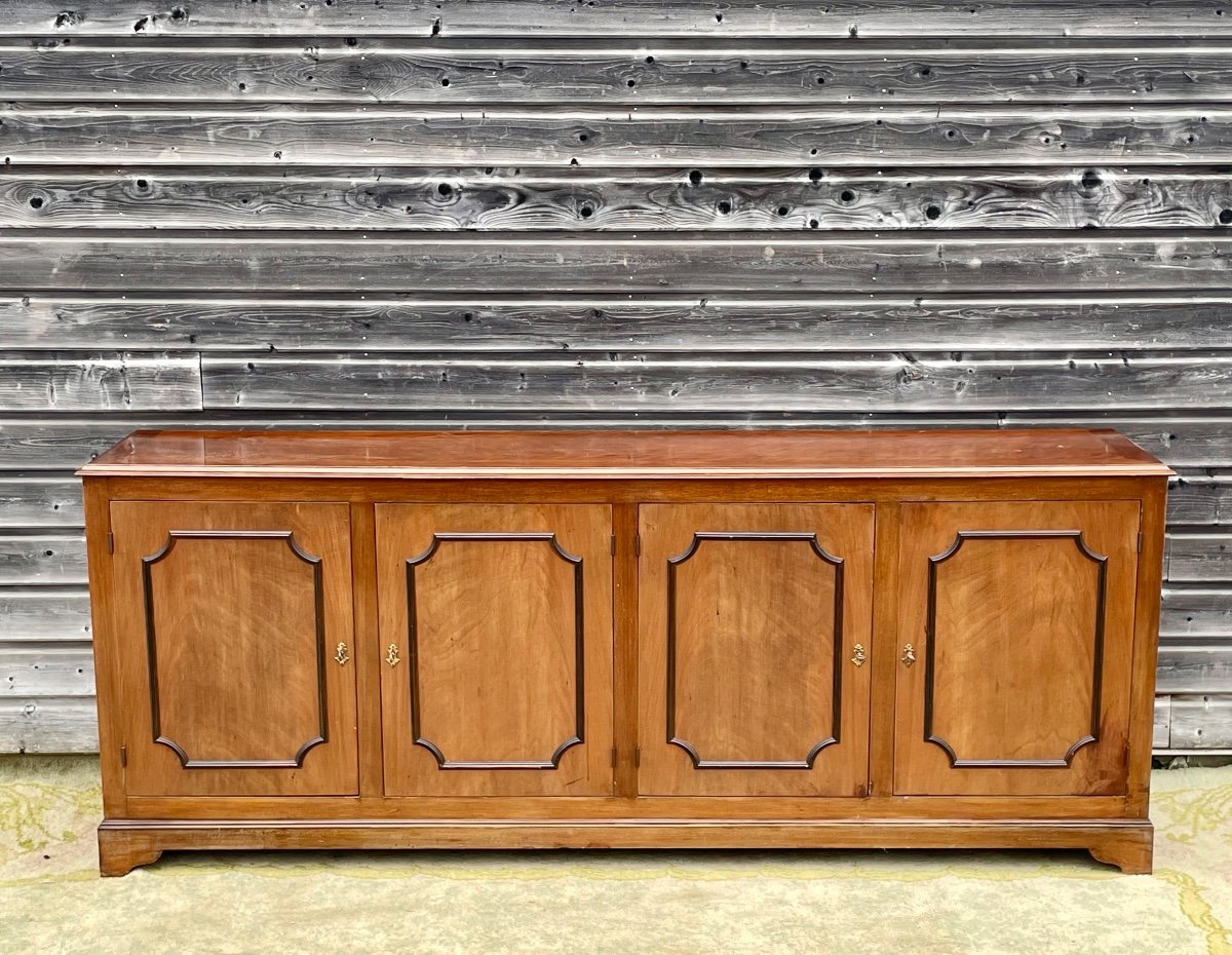 Directoire Style Cherry Wood Sideboard -photo-4