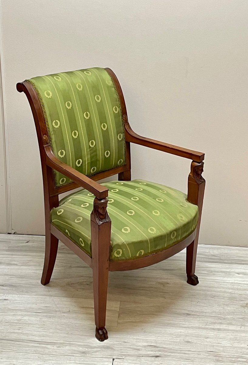 Mahogany Armchair From The Empire Period -photo-3