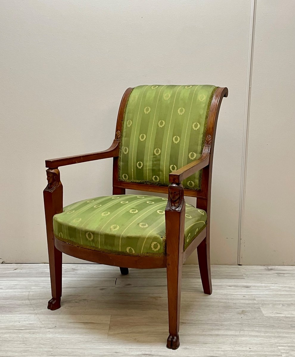 Mahogany Armchair From The Empire Period -photo-5