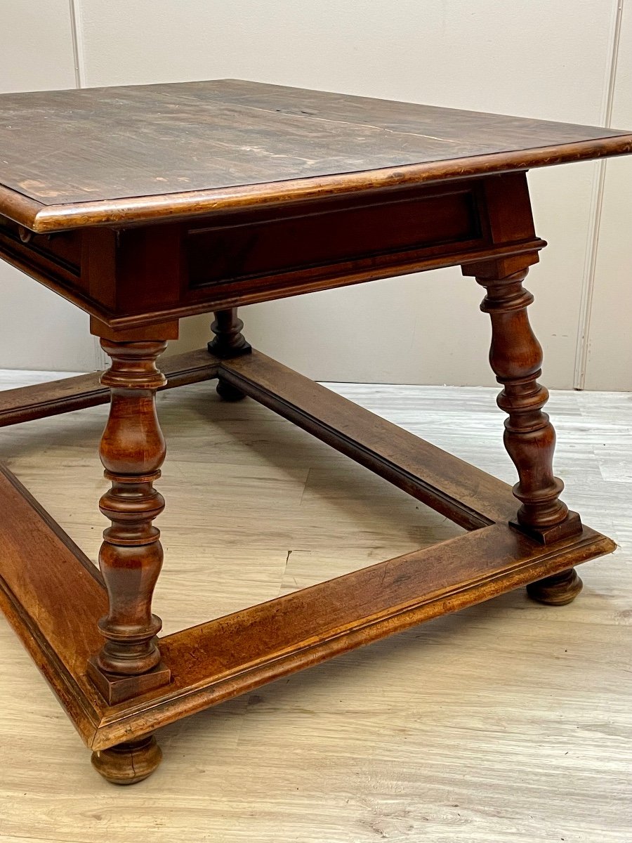 19th Century Walnut Changer Table-photo-3