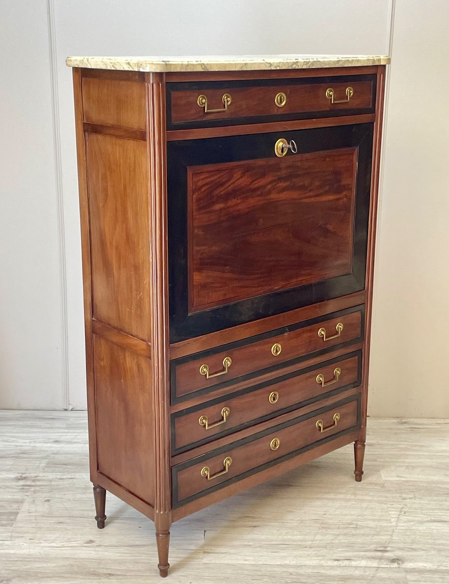 Louis XVI Period Mahogany Secretary-photo-5