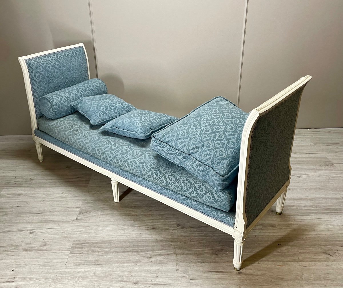 Louis XVI Period Lacquered Wood Daybed -photo-4