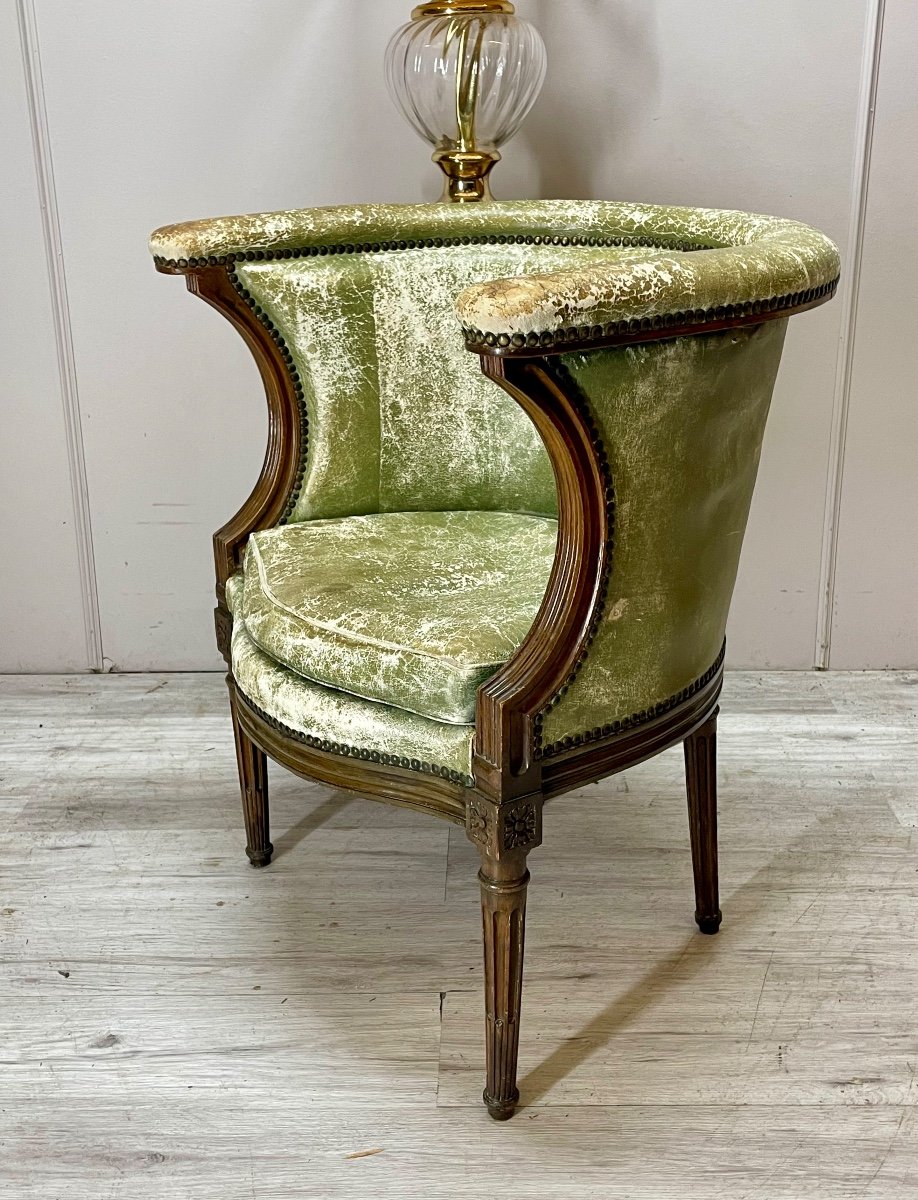 Fauteuil d’officier louis XVI d’époque XIX éme-photo-4