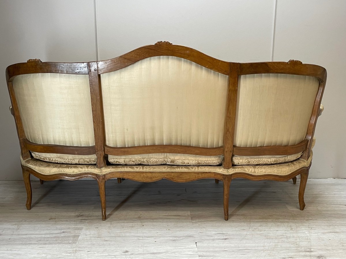 Louis XV Period Sofa In Walnut -photo-1