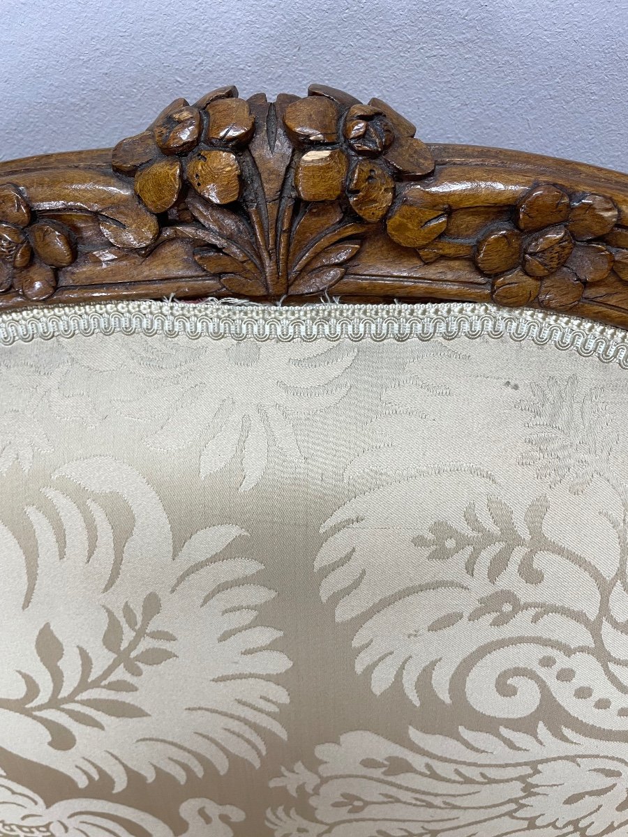 Louis XV Period Sofa In Walnut -photo-4