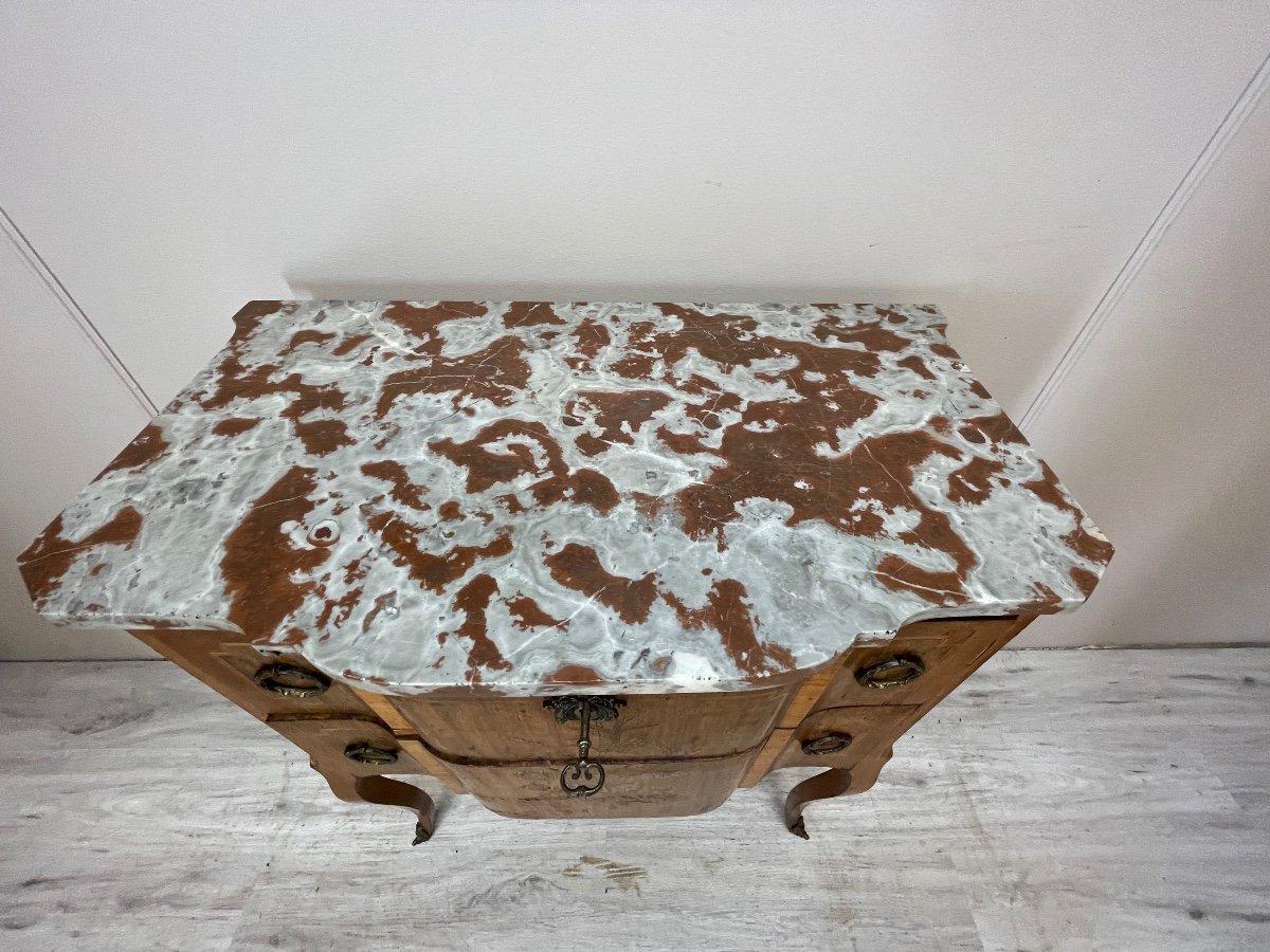 Commode De Style Transition En Marqueterie -photo-4