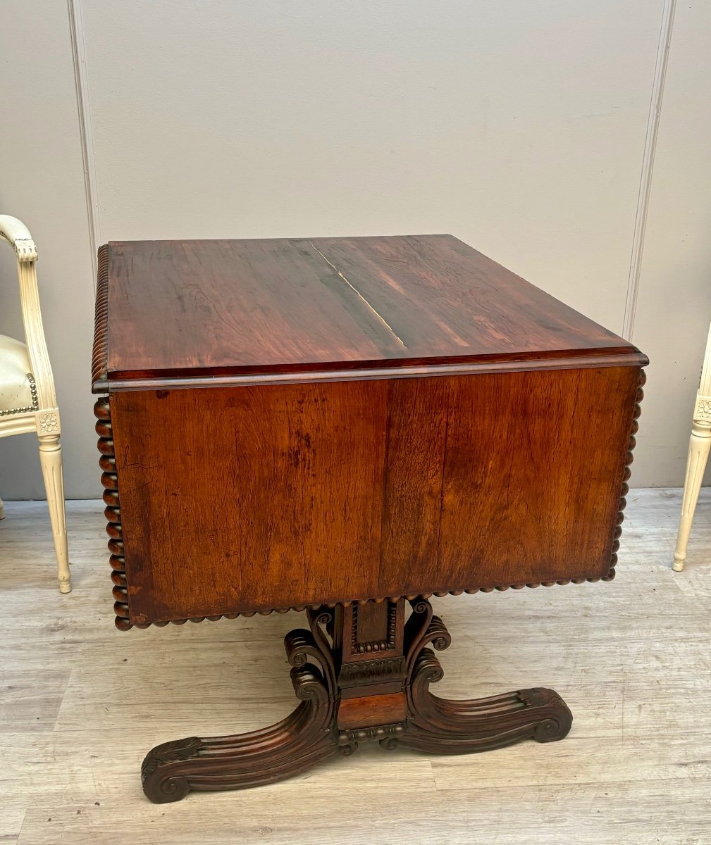 19th Century Rosewood Desk Table -photo-3