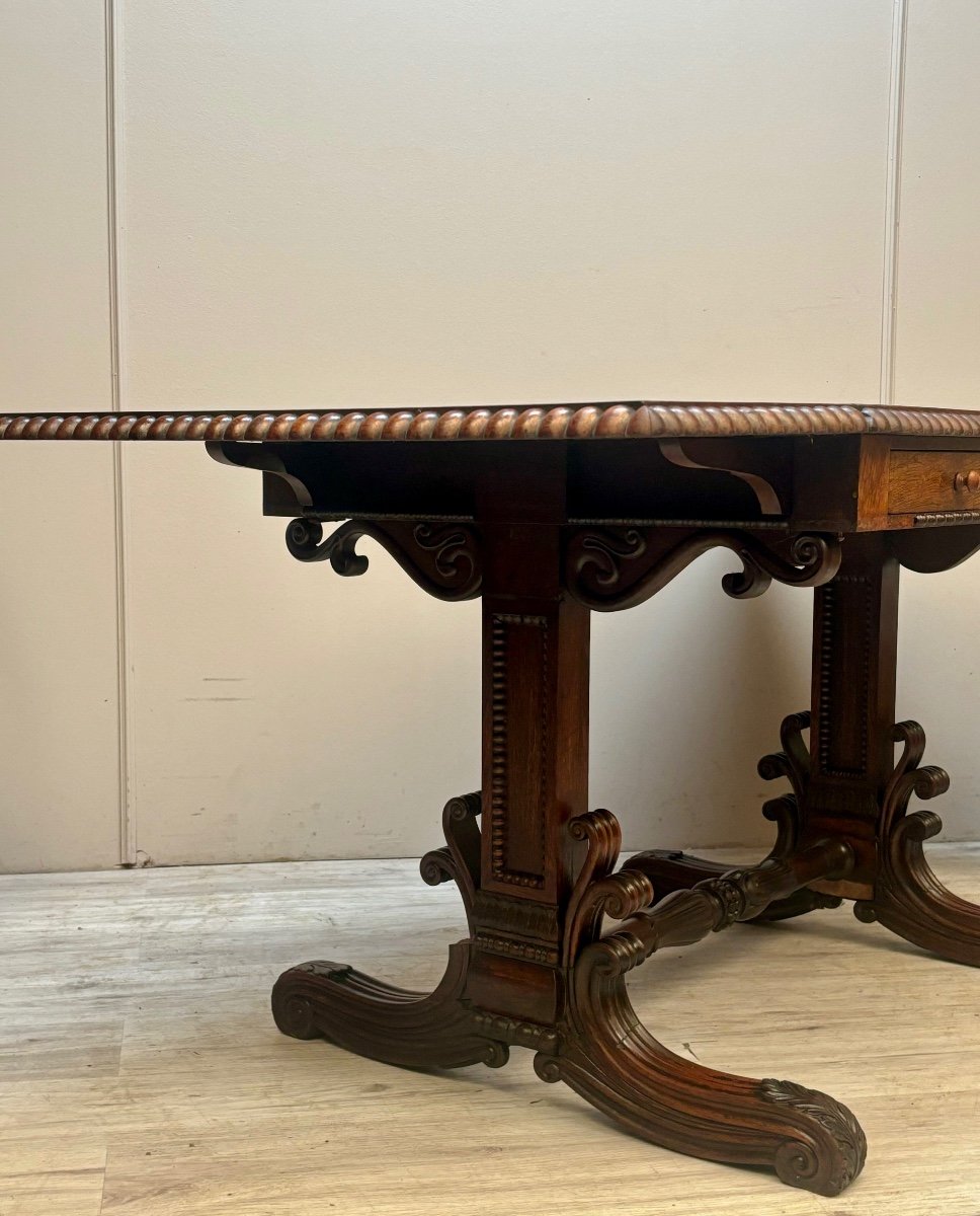 19th Century Rosewood Desk Table -photo-2