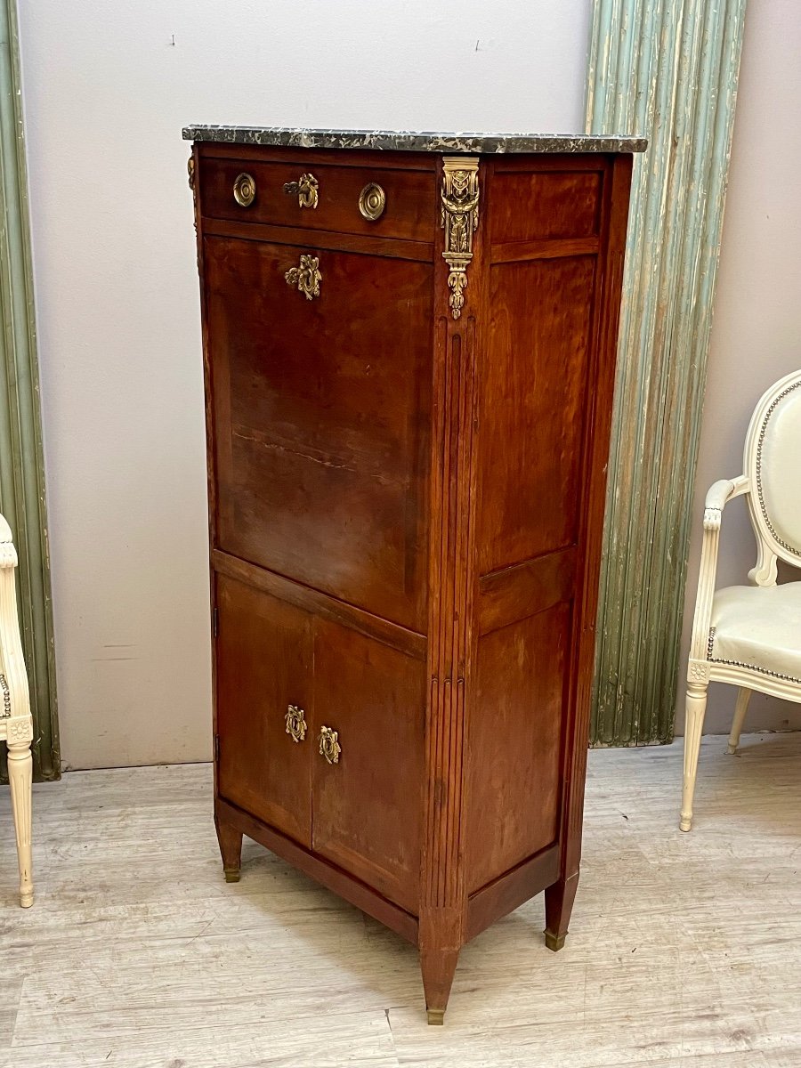 Lady's Secretary In Mahogany, Louis XVI Period -photo-5