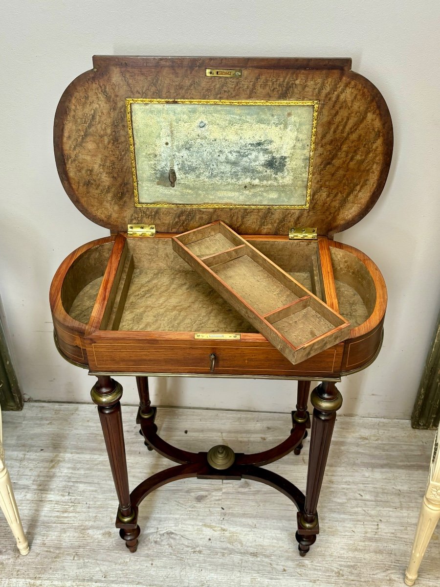 Napoleon III Period Rosewood Dressing Table-photo-2