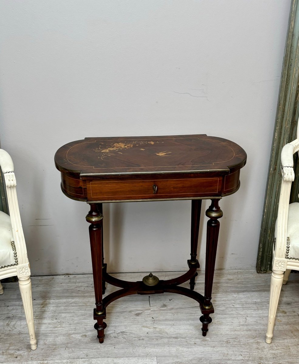 Napoleon III Period Rosewood Dressing Table-photo-3