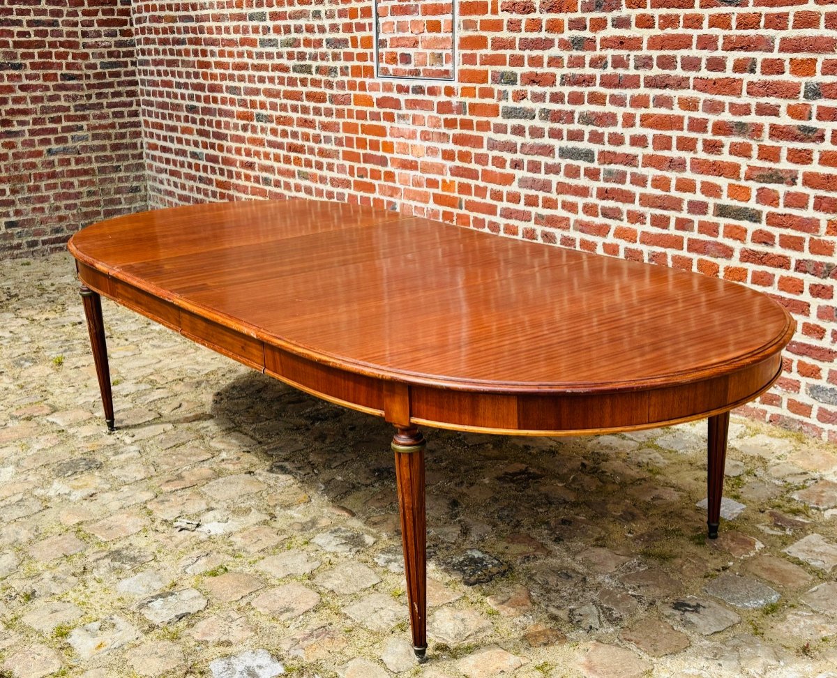 Large Louis XVI Mahogany Dining Table -photo-2