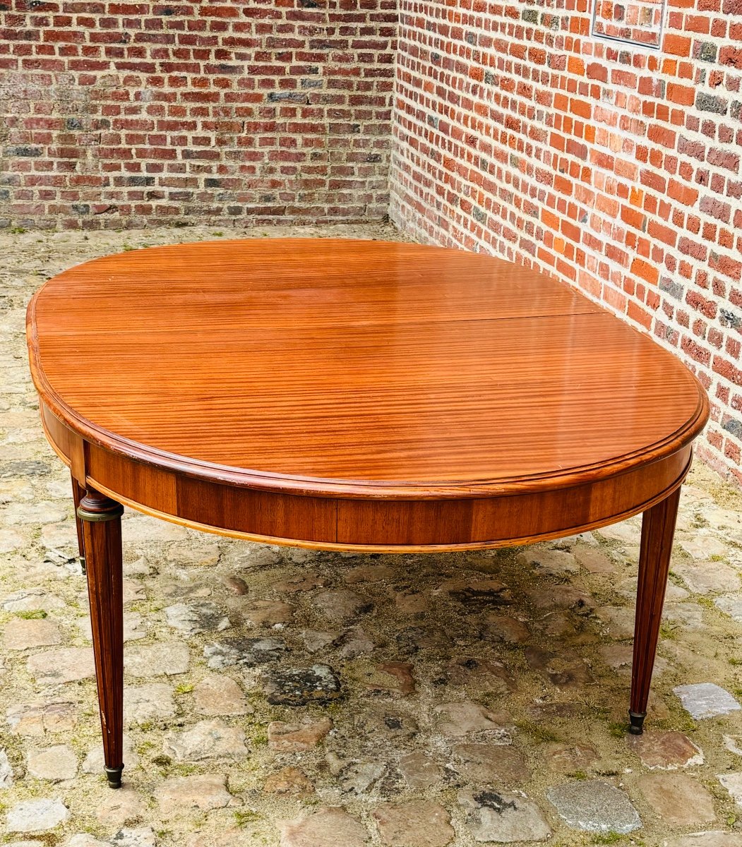 Large Louis XVI Mahogany Dining Table -photo-1