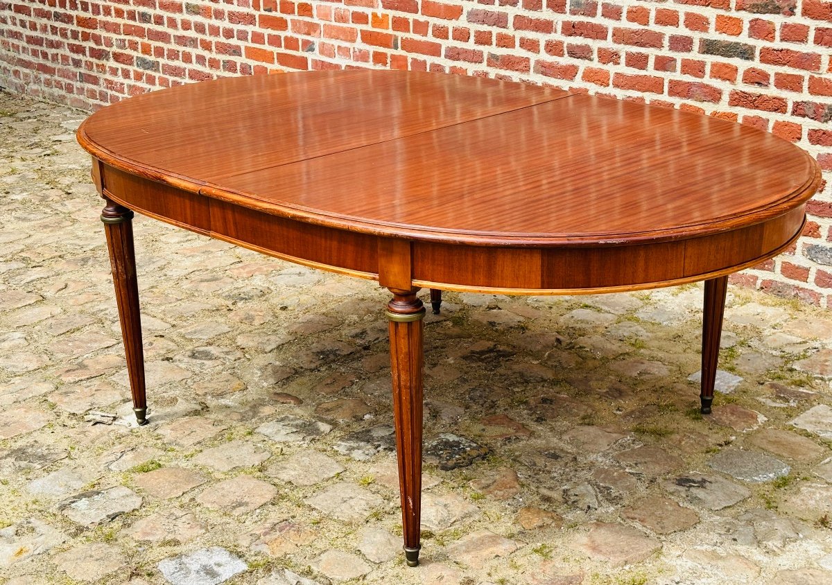 Large Louis XVI Mahogany Dining Table -photo-2