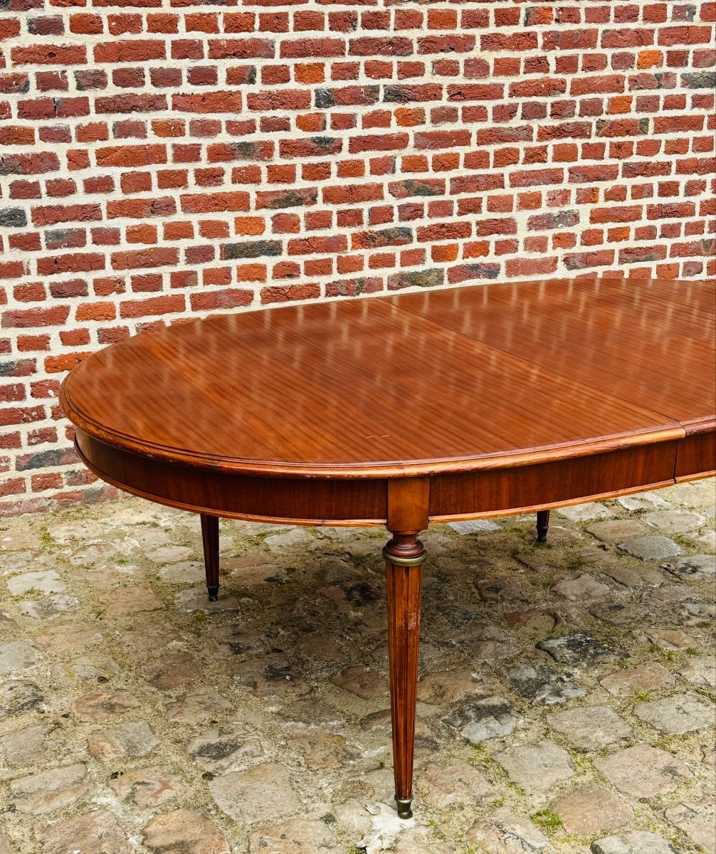 Large Louis XVI Mahogany Dining Table -photo-3
