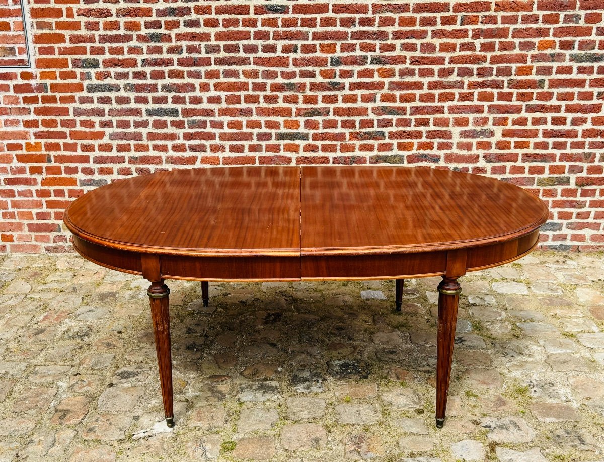 Large Louis XVI Mahogany Dining Table -photo-7