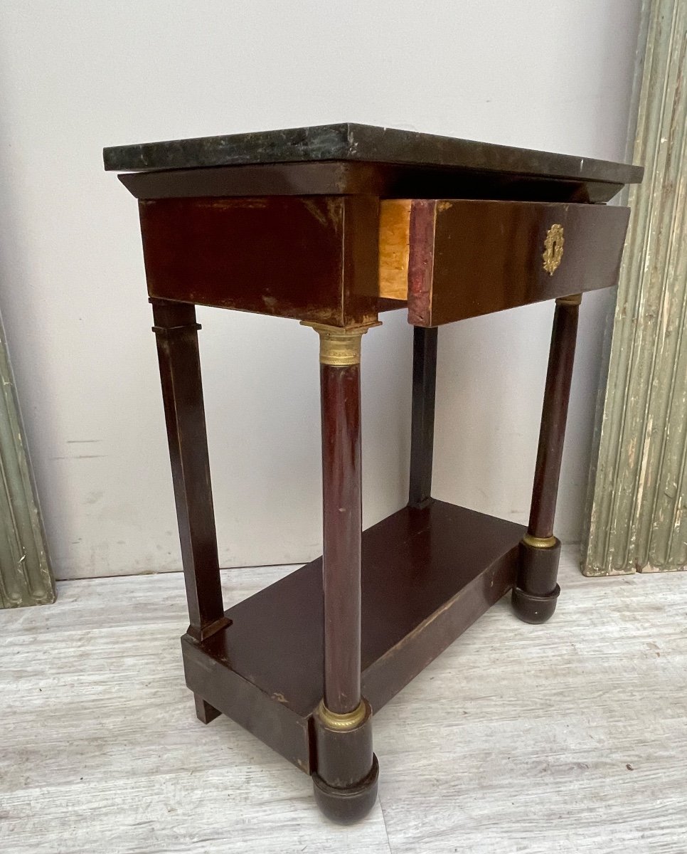 Console Empire En Acajou D’époque XIX éme-photo-4