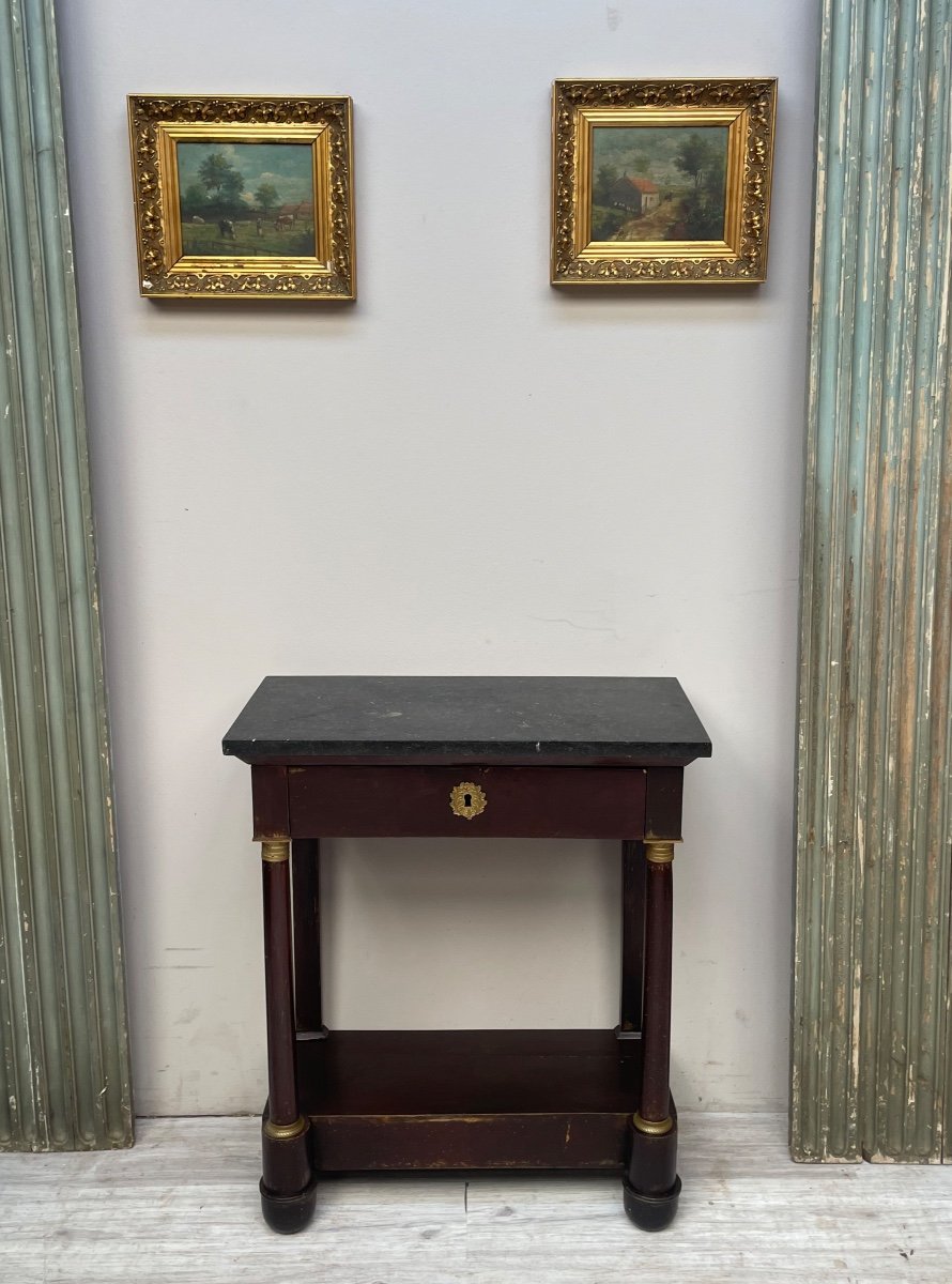 Console Empire En Acajou D’époque XIX éme-photo-1