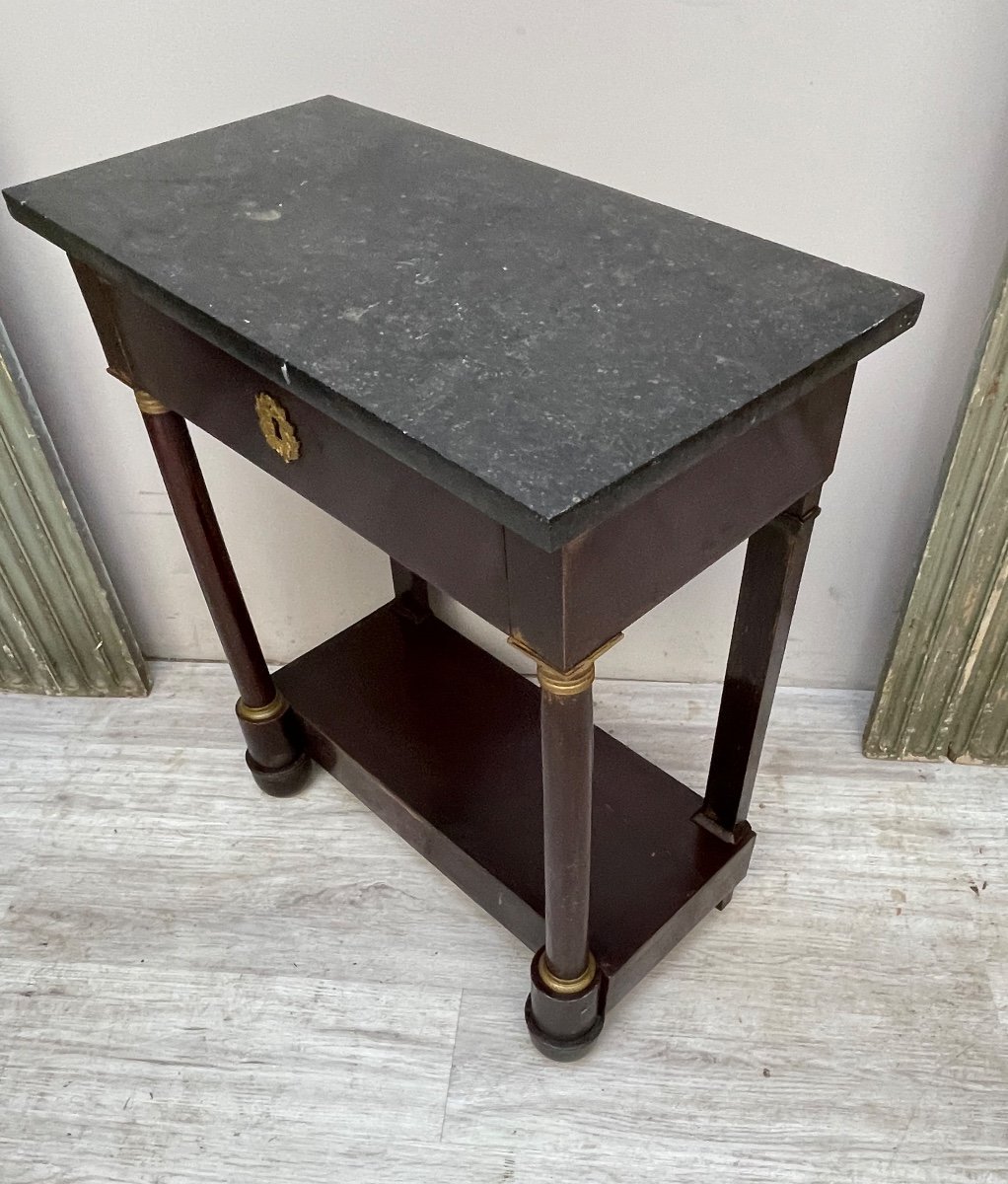 Console Empire En Acajou D’époque XIX éme-photo-2