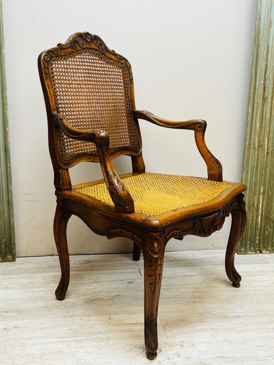 Cannés Armchair With Flat Back Louis XV -photo-2