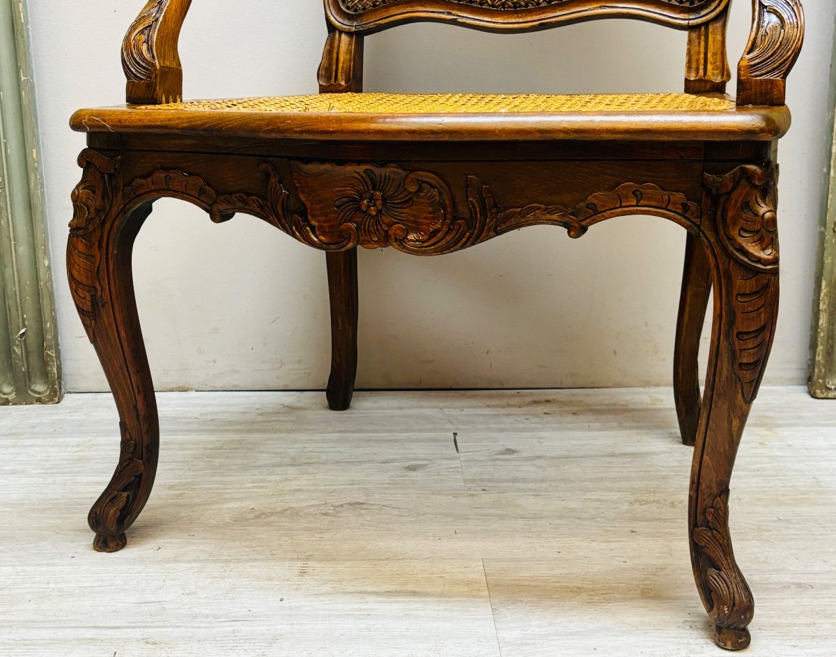 Cannés Armchair With Flat Back Louis XV -photo-2