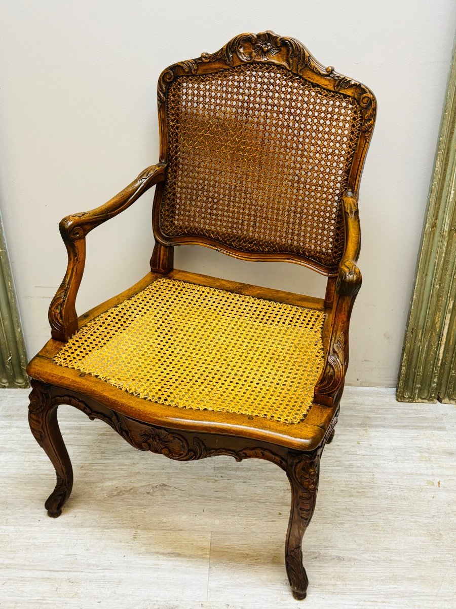 Cannés Armchair With Flat Back Louis XV -photo-3