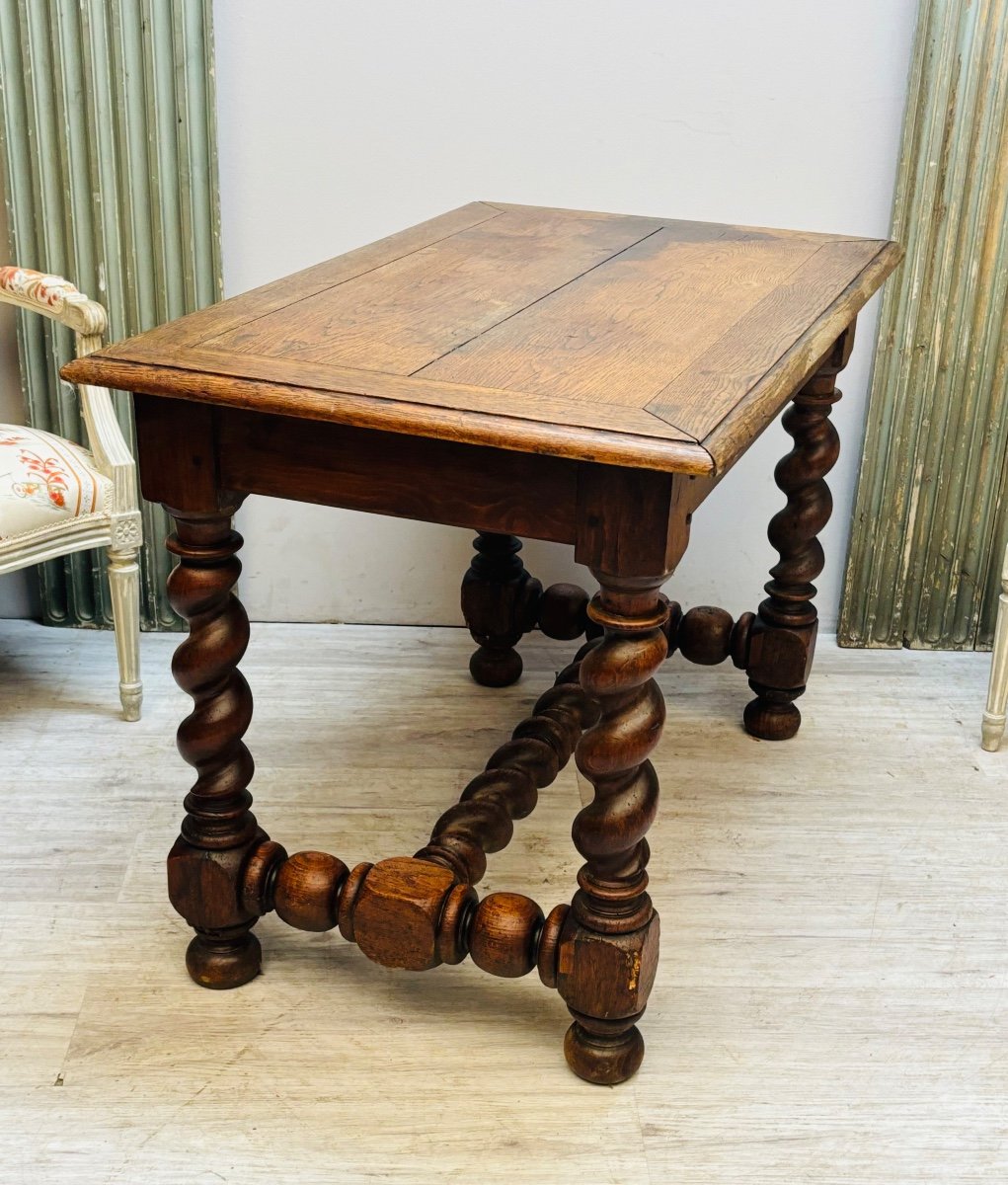 Table Bureau En Chêne D’époque Louis XIII-photo-4