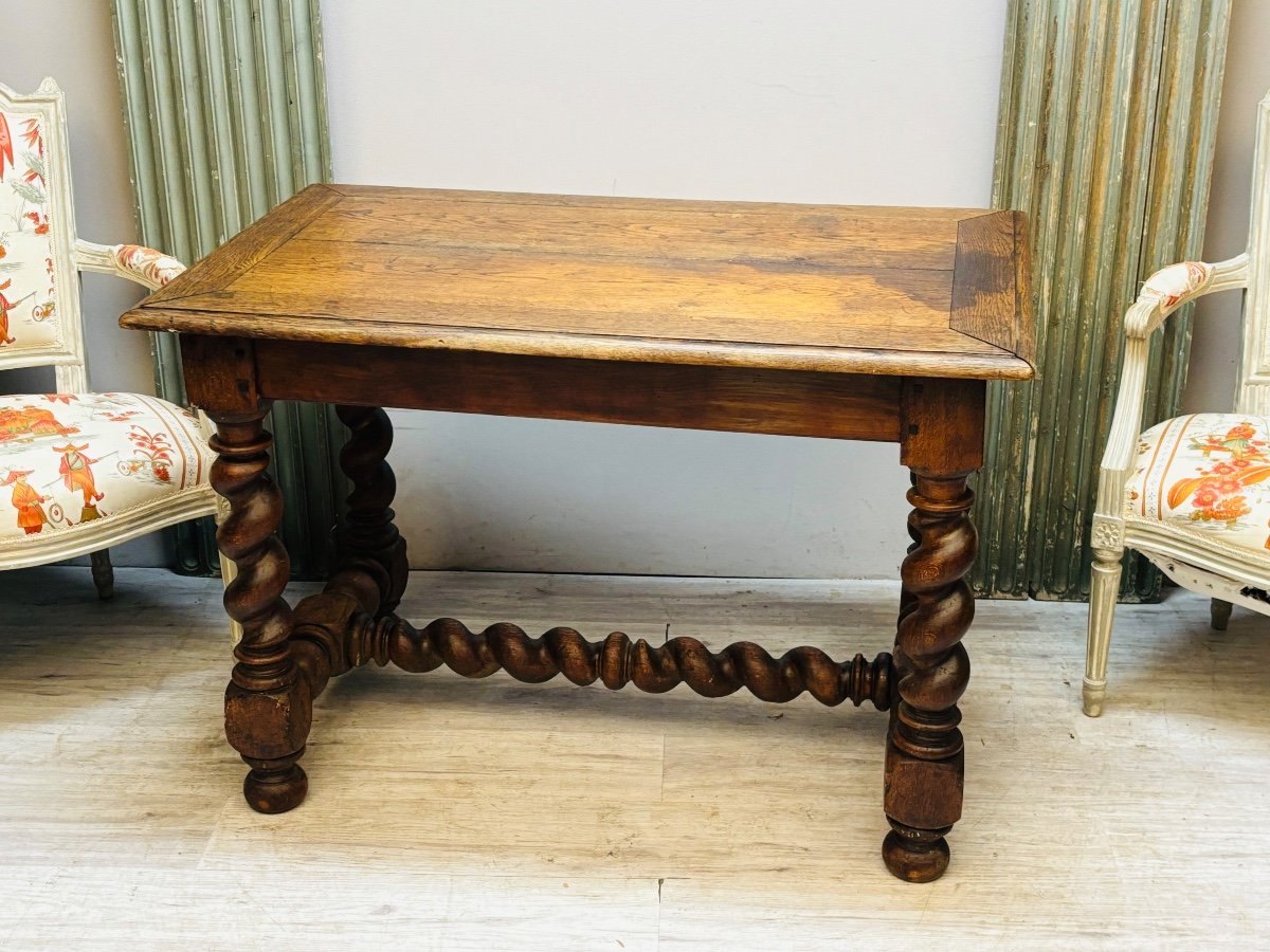 Table Bureau En Chêne D’époque Louis XIII-photo-1
