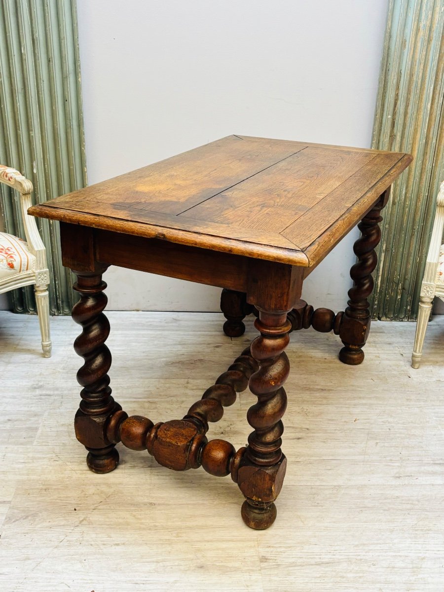 Table Bureau En Chêne D’époque Louis XIII-photo-3