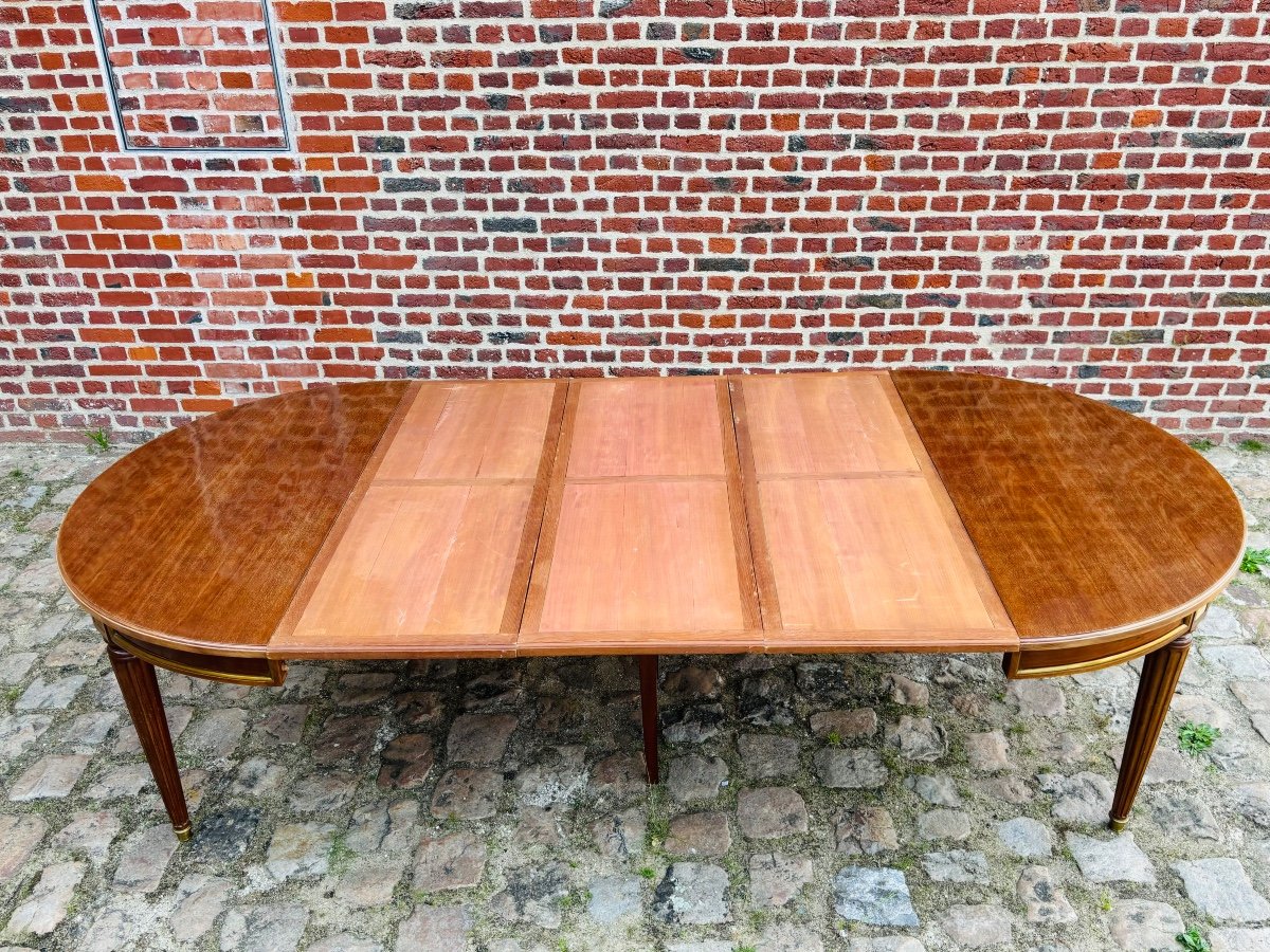 Maison Gouffe table de salle à manger à allonges en acajou Louis XVI -photo-3