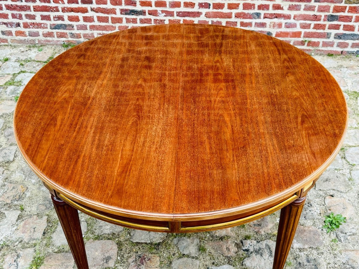 Maison Gouffe table de salle à manger à allonges en acajou Louis XVI -photo-8