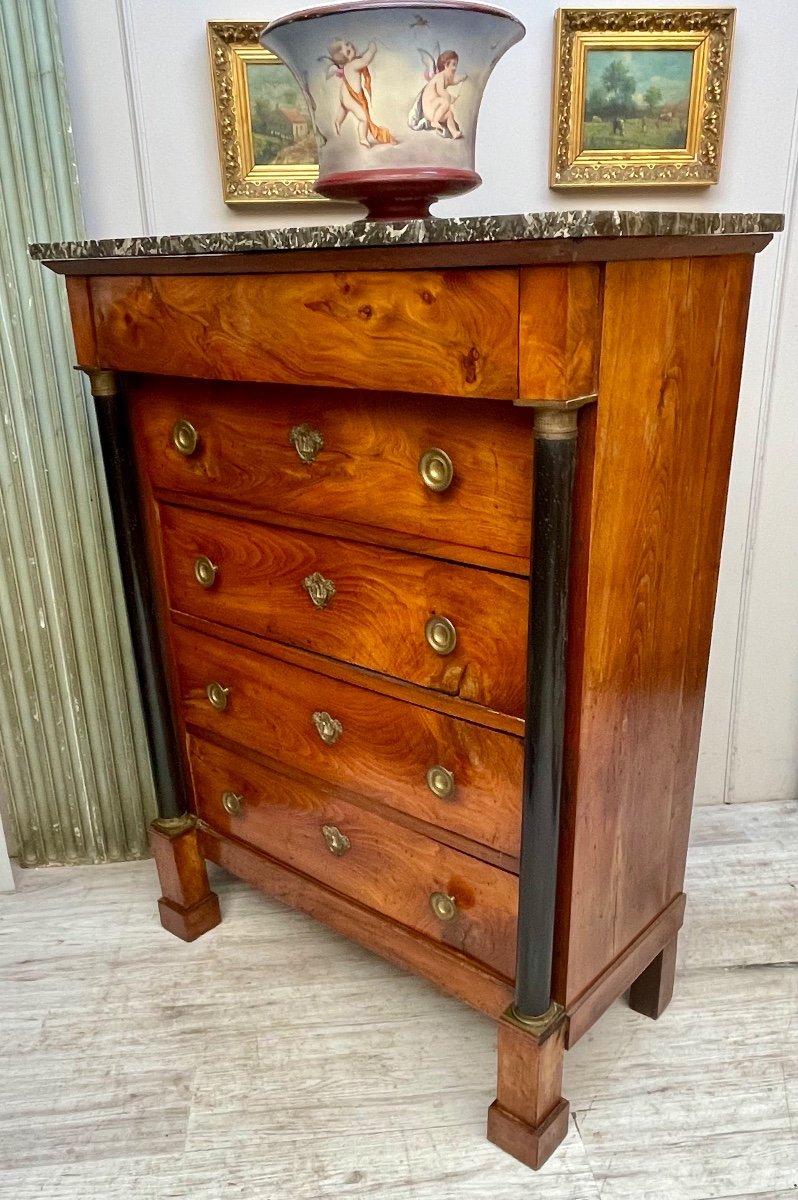 Empire Mahogany Chiffonier -photo-2
