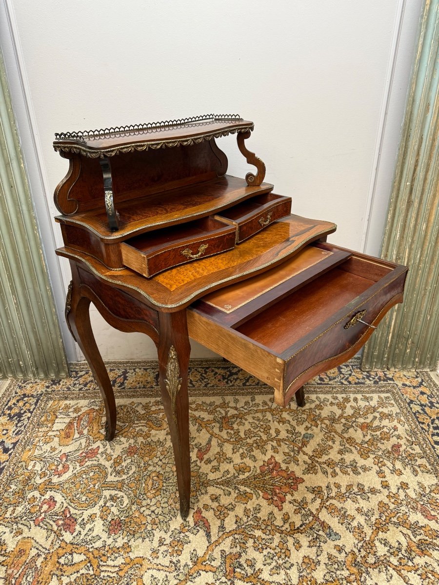 Bonheur du Jour bureau écritoire Napoléon III-photo-2