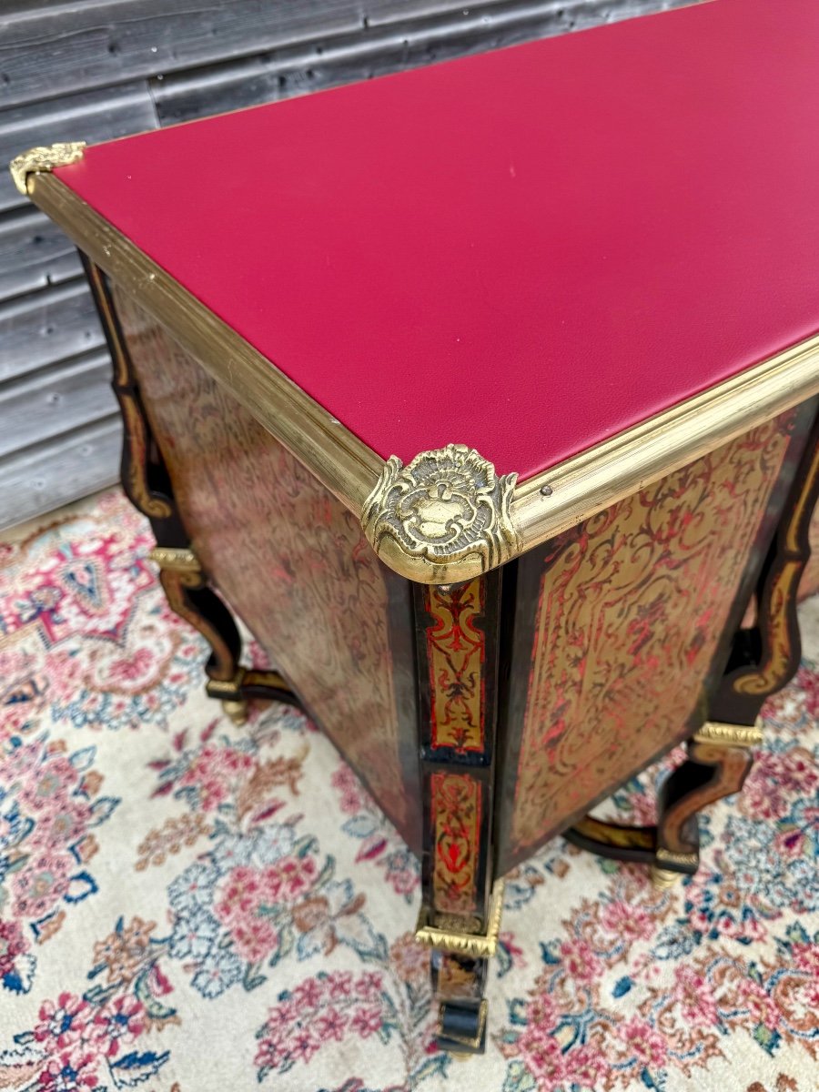 Louis XIV Style Mazarin Desk With Boulle Marquetry -photo-3
