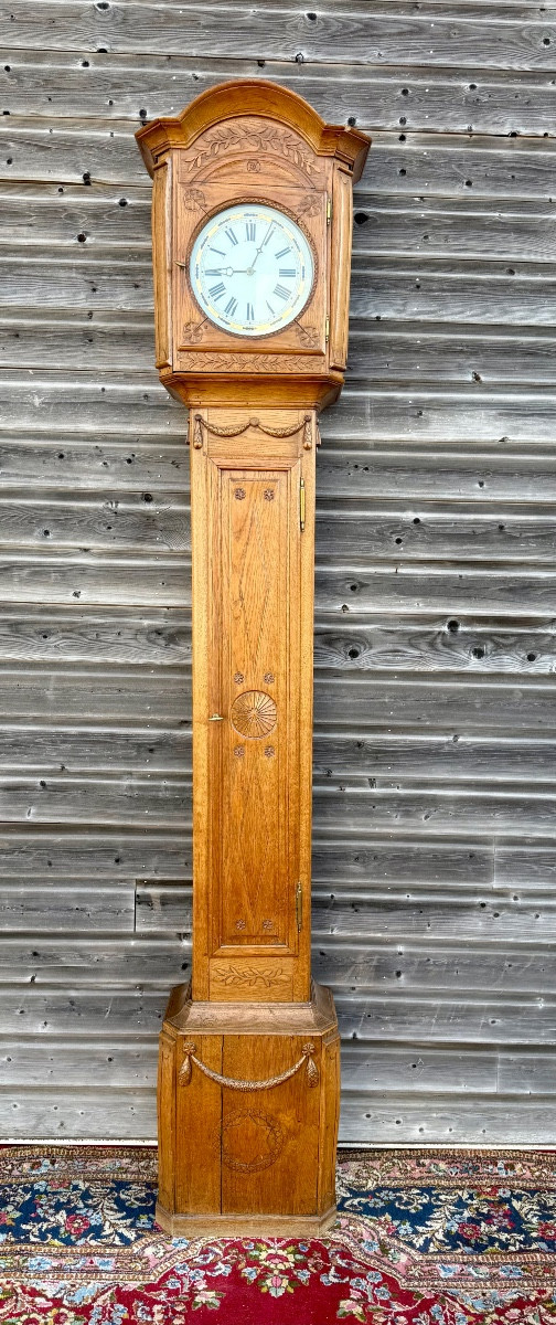 18th Century Oak Longcase Clock -photo-2
