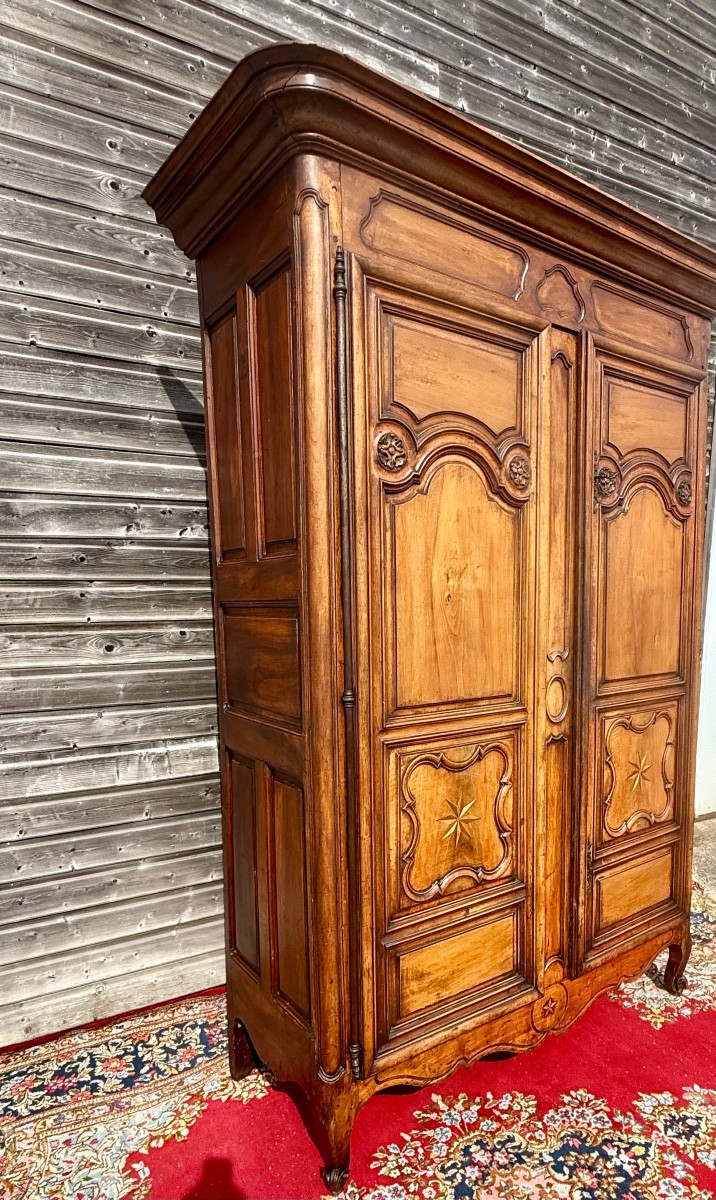 Louis XV Period Walnut Wardrobe -photo-2